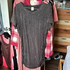 PINK Victoria's Secret Black Short Sleeve Tee